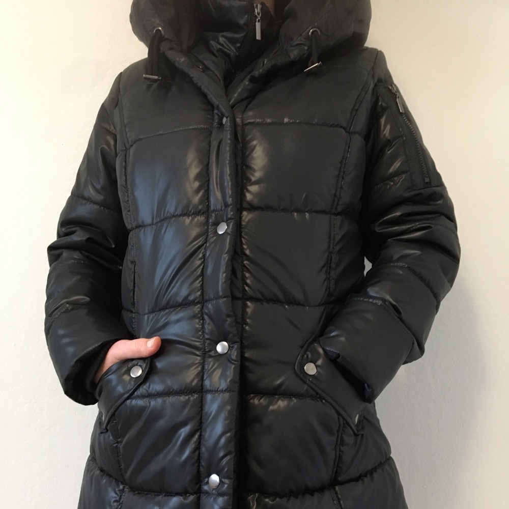 Mossimo long parka coat Large blue